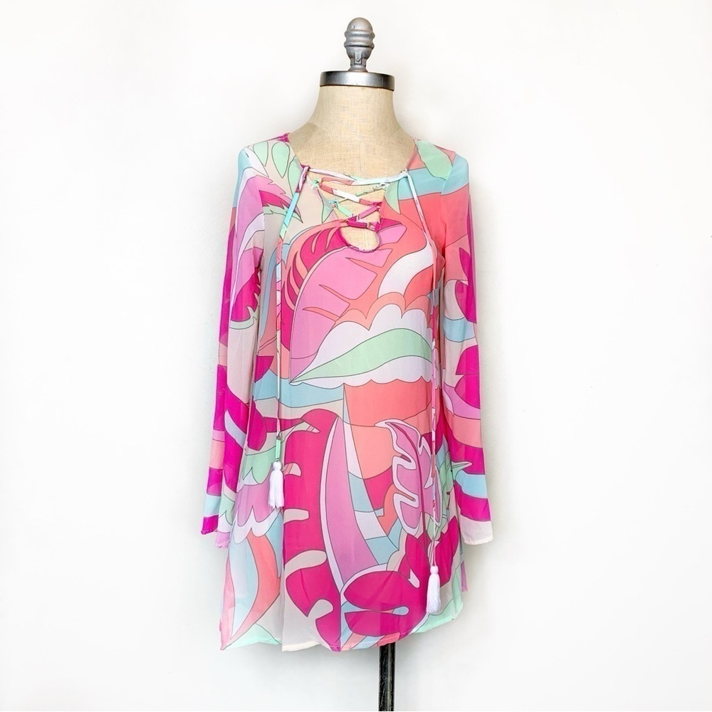 Catalina Beach Coverup XS Lightweight Swimwear Cover-Up Resort Style NWT